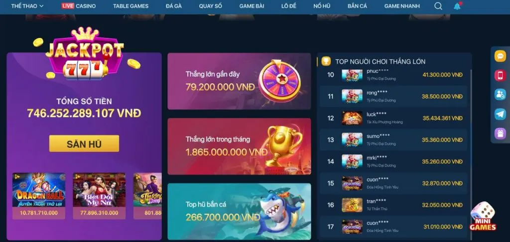 Thưởng nạp hàng ngày lucky6868 tài xỉu